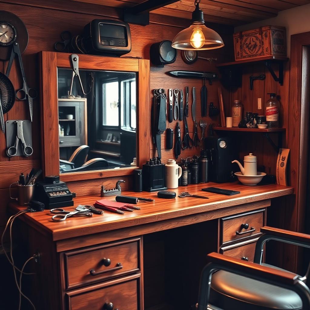 Poste de travail en bois